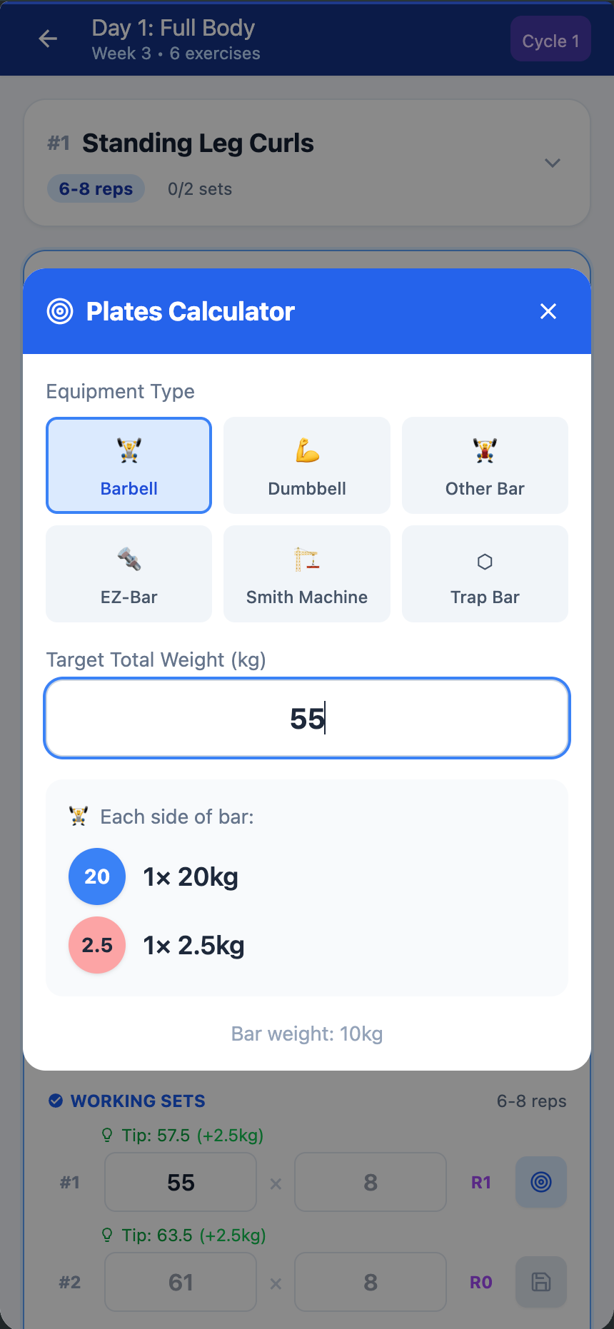 Bar Plate Calculator