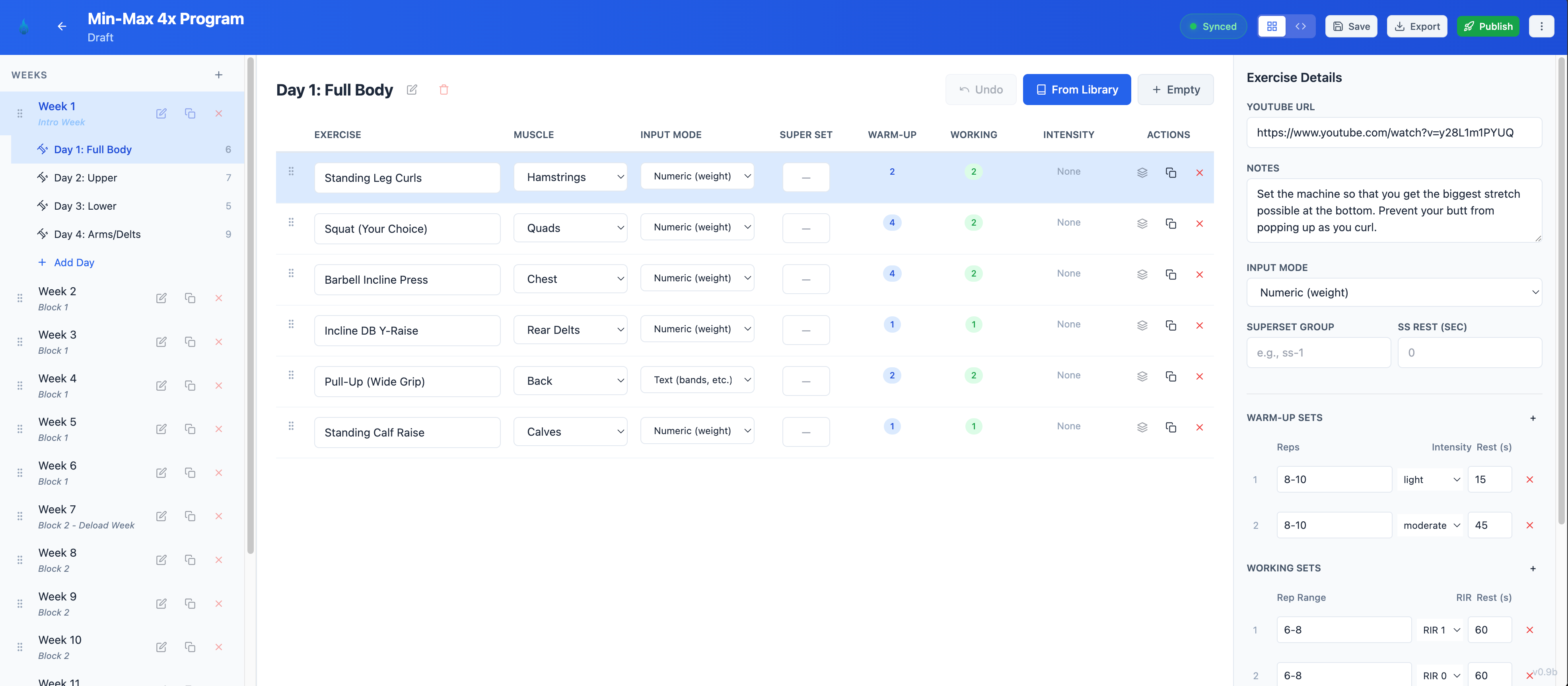 Program Editor Interface